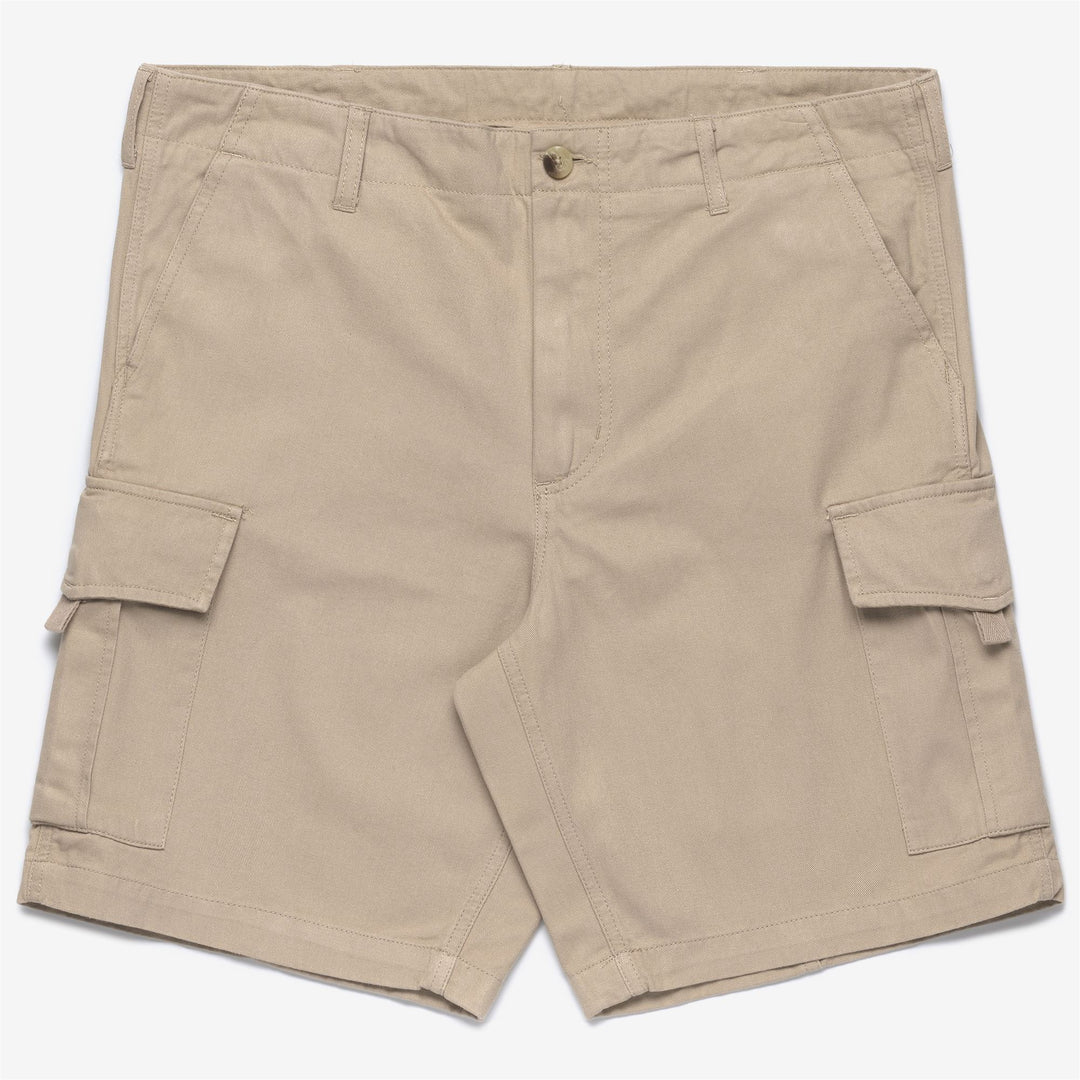 Bermuda Pantaloncini Pantaloncini Corti Beige Uomo Shorts Uomo