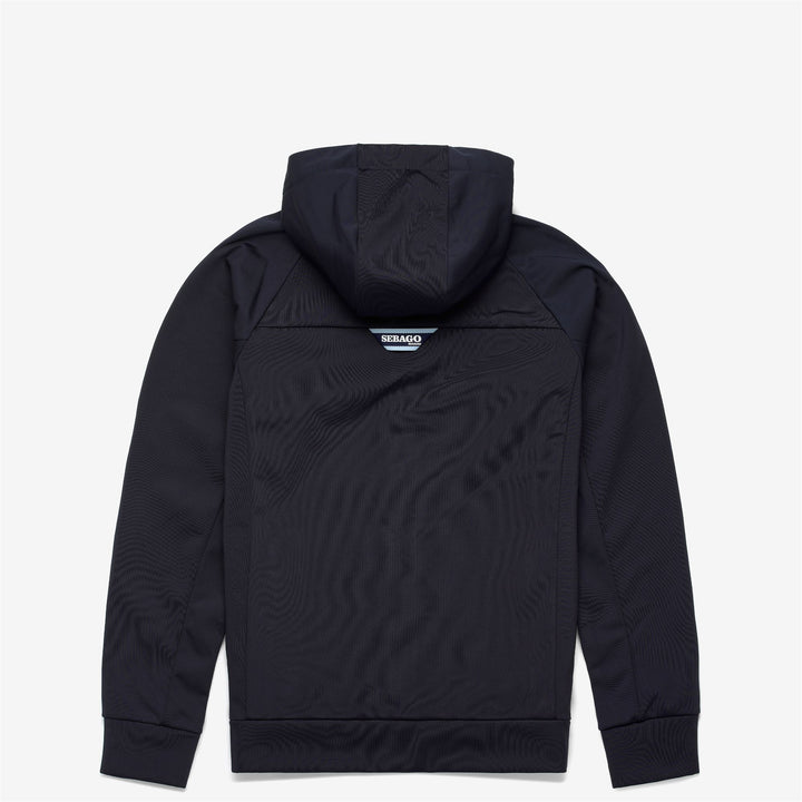 Felpa Fleece da Vela Unisex Blu Marino con Cappuccio Regolabile 2