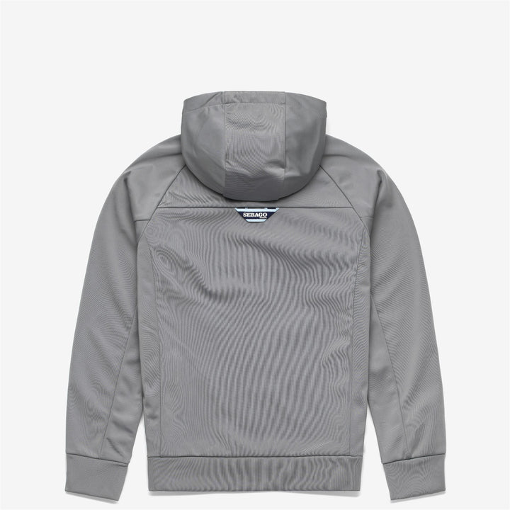 Felpa con Cappuccio Regolabile Unisex Grigia per Vela 2