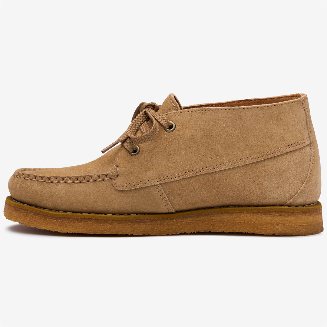 Beige Yellow Men's Leather Moccasin for Leisure Activities main
