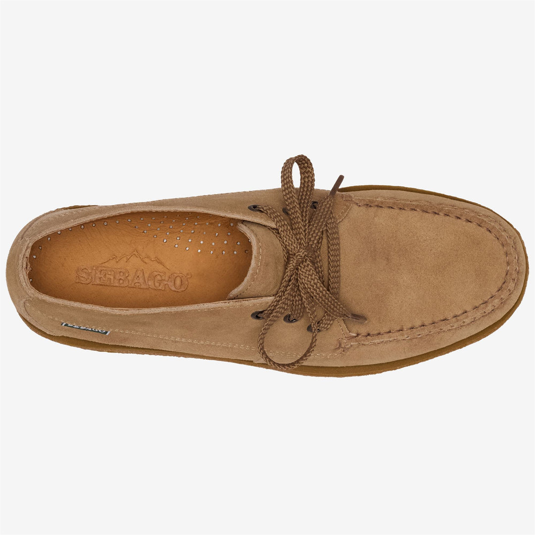 Mocassini in Pelle Uomo Beige Giallo per Attività Ricreative main