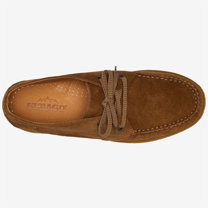 Cognac-orange Herren-Mokassins für die Freizeit 4