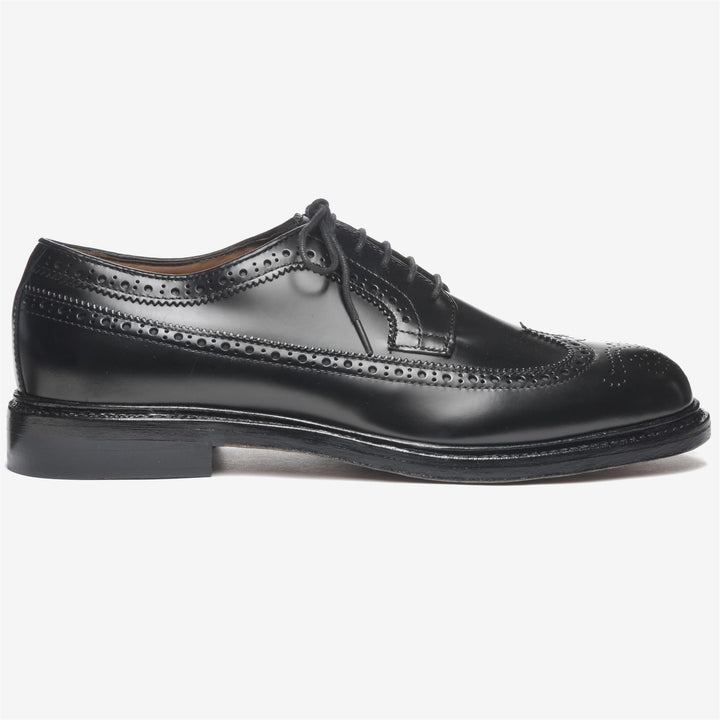 Chaussures basses en cuir noir à lacets pour homme 1