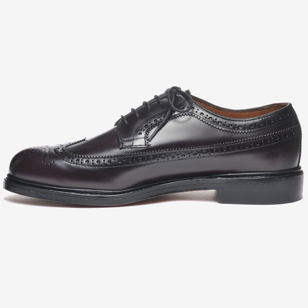Burgundy Red Men's Leather Business Laced Brogues main