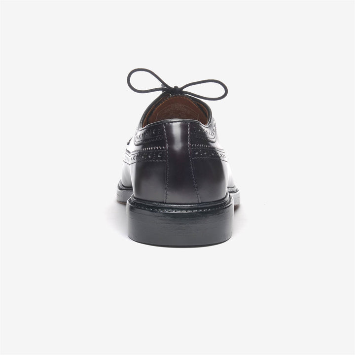 Brogues in Pelle Uomo Bordeaux con Lacci per Affari 5