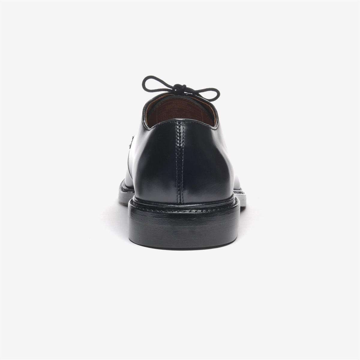 Black Men's Leather Derby Shoe