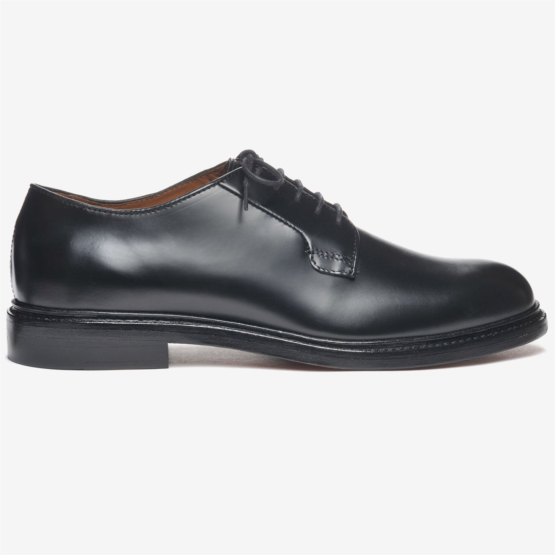 Black Men's Low Cut Leather Business Shoes for Formal Occasions 01