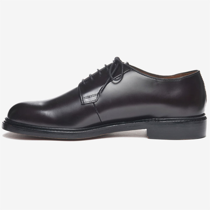 Burgundy Red Men's Leather Business Laced Low Cut Shoes 3