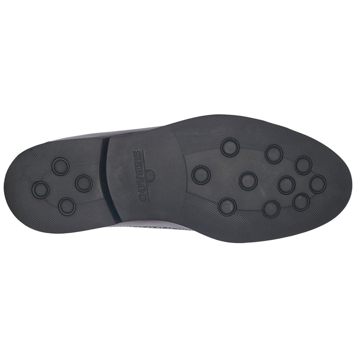 Scarpe da Uomo in Pelle Business Lacciate Basse Marrone Scuro 2