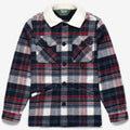 Jackets_UNISEX_OTTERCREEK CHECK_Mid_BLUE-OFF WHITE-RED CHECK - White Tofu - Commercial 1