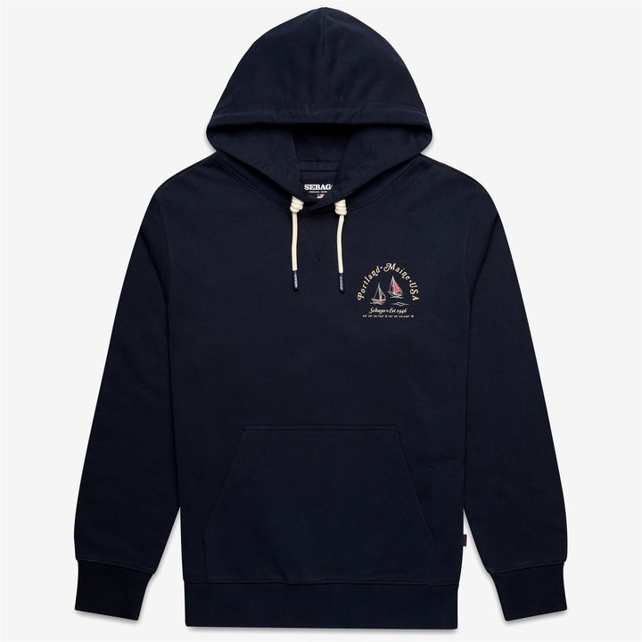 Blue Unisex Regatta Sailing Fleece Hoodie with Kangaroo Pocket 1