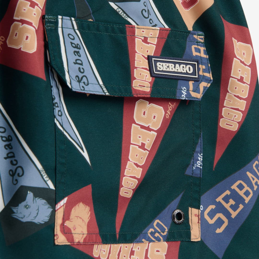 SANDBEACH - Bathing Suits - Swimming Trunks - Man - Fancy Pennant Green main