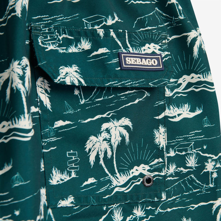 SANDBEACH - Trajes de baño - Trajes de baño - Hombre - Fancy Palm Sunset Green - Green Bistro 3