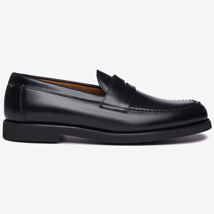Schwarze Herren Leder Mokassin Loafer fürs Business 1