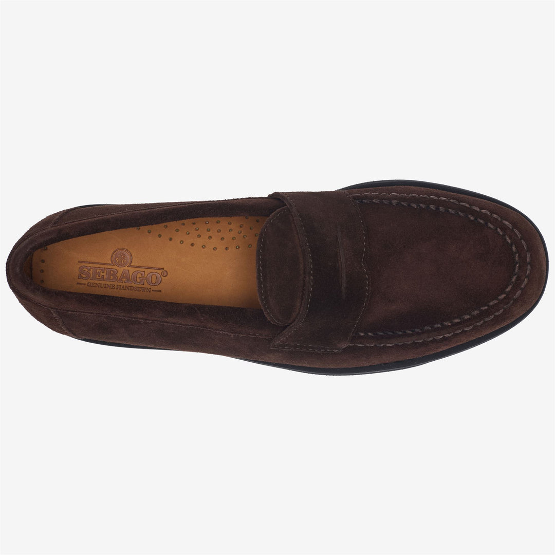 Dark Brown Men's Suede Moccasin Loafers for Business main