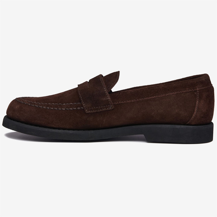 Dunkelbraune Herren-Mokassin-Loafer aus Wildleder für den Business-Bereich 3