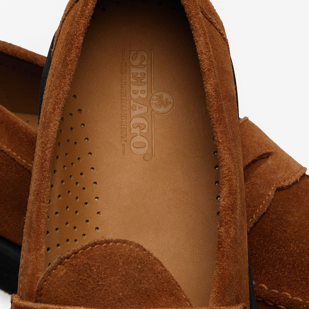 Mocassins d'affaires marron cognac pour homme main