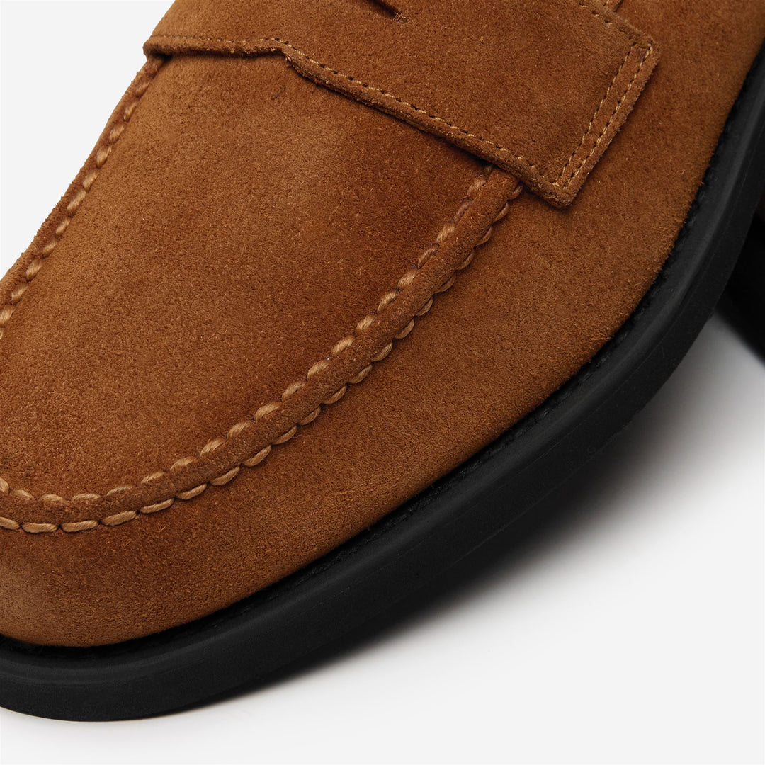 Mocassins d'affaires marron cognac pour homme main