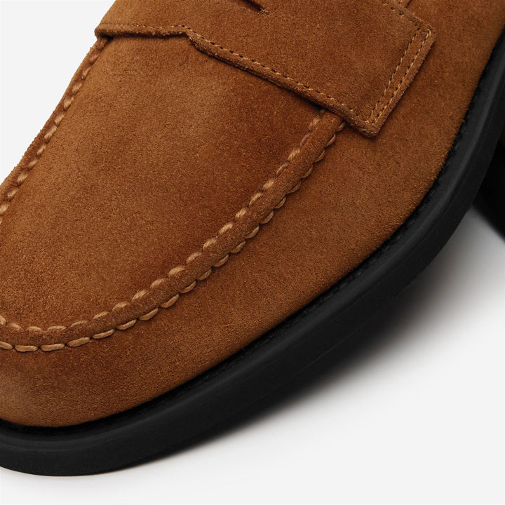 Mocassins d'affaires marron cognac pour homme 6