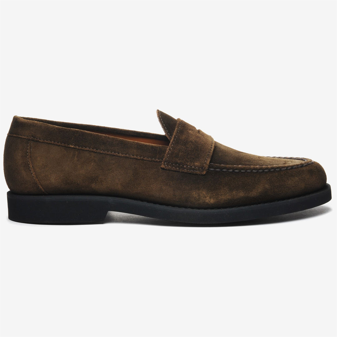 Military Green Men's Leather Moccasin Loafers for Business main