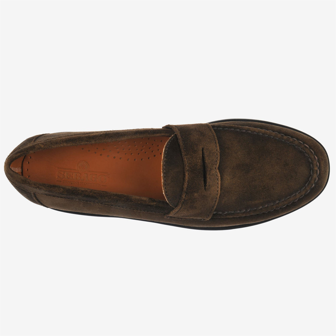 Military Green Men's Leather Moccasin Loafers for Business main