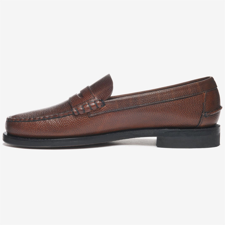 Braune Herren-Pennyloafer-Mokassins aus Leder 3