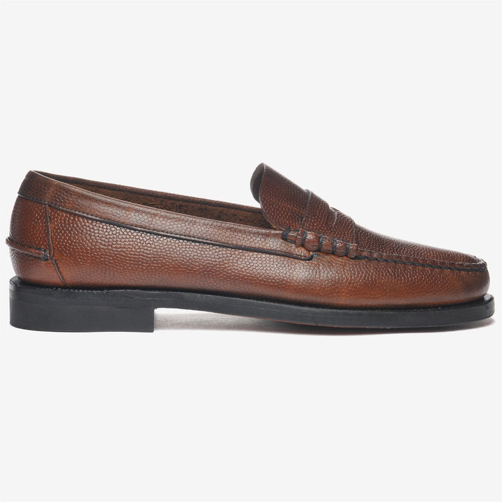 Braune Herren-Pennyloafer-Mokassins aus Leder 1