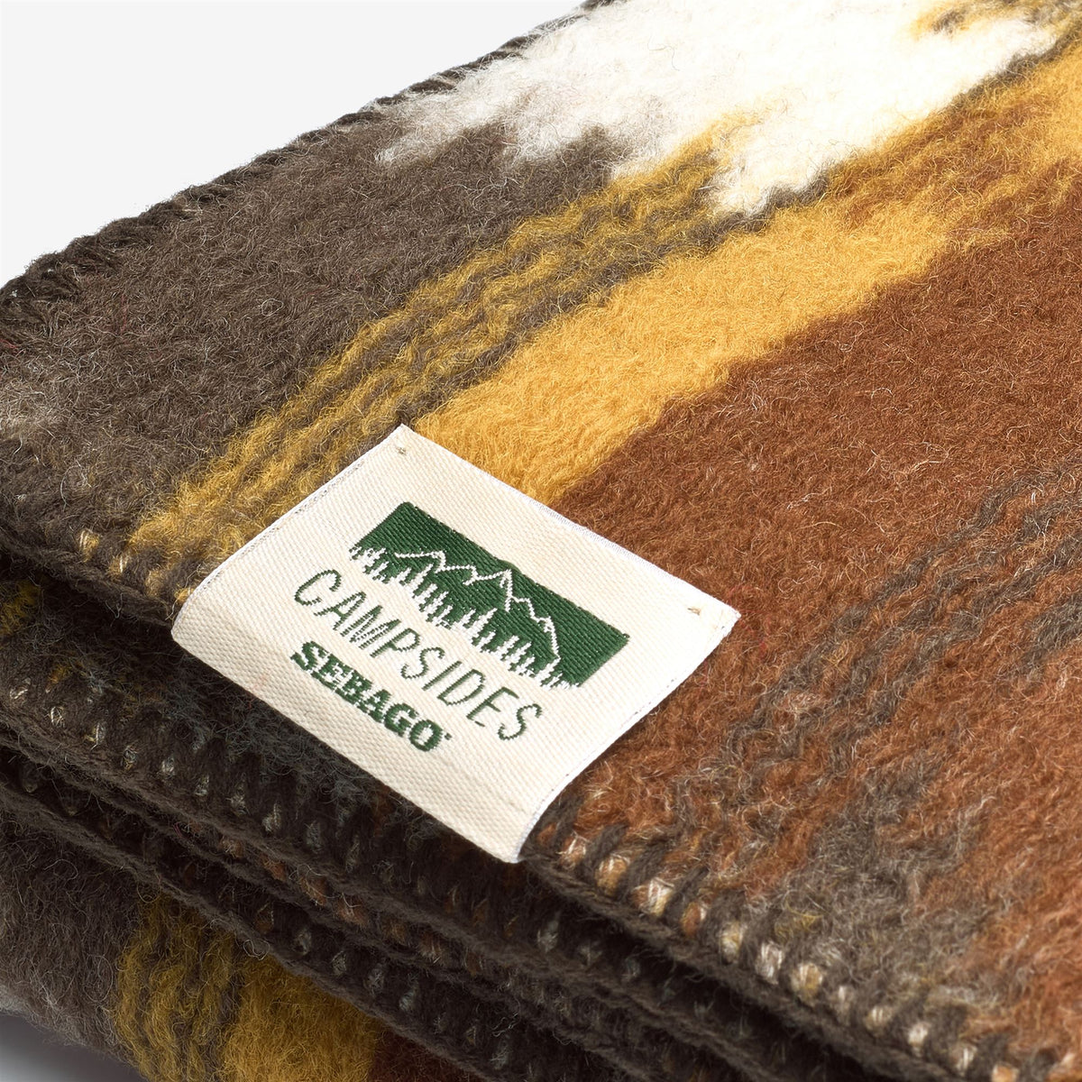Brown Unisex Wool Blanket