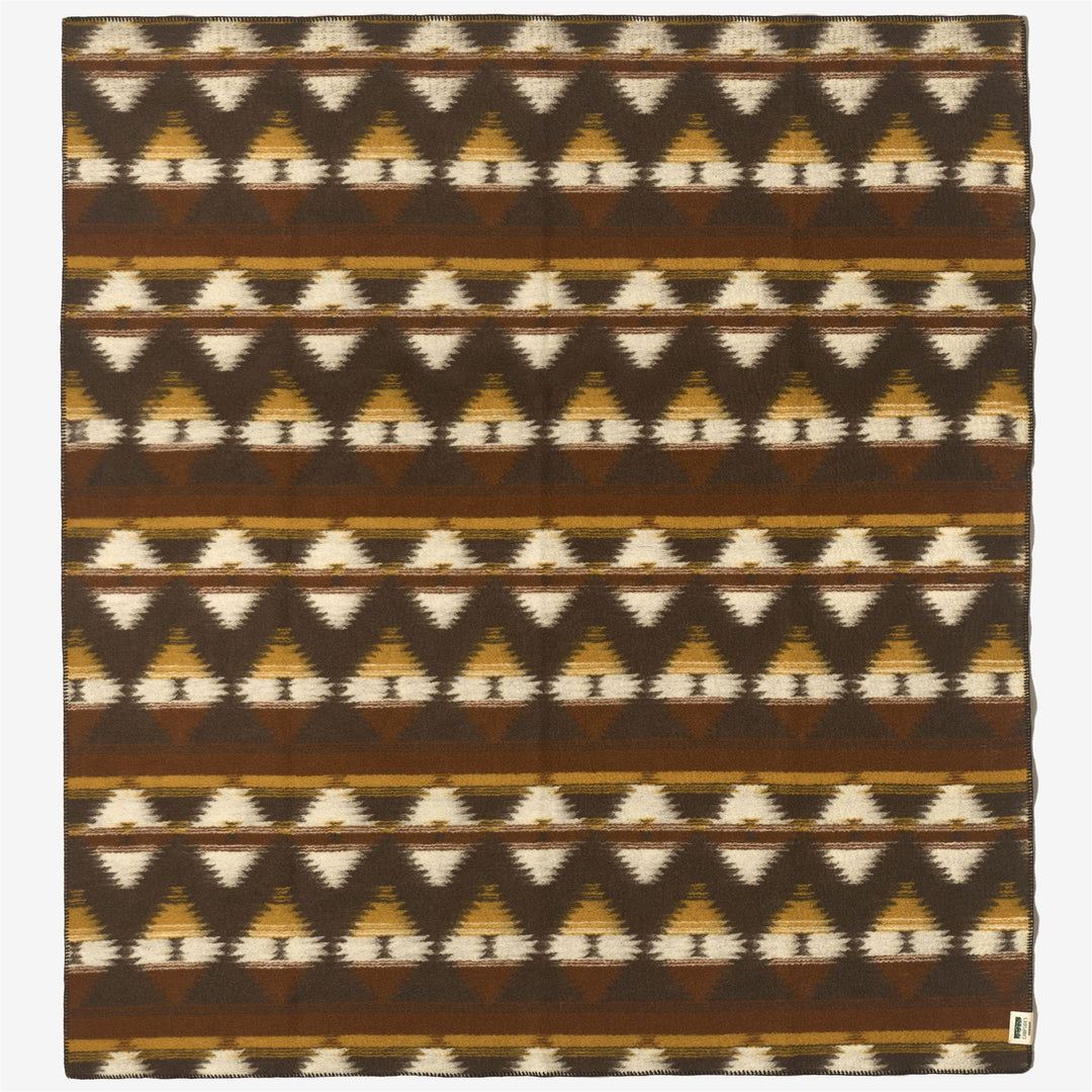 Orange Unisex Wool Blend Functional Blanket with Graphic Motif main