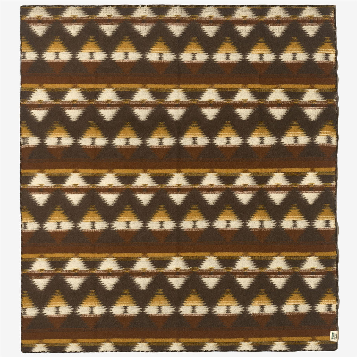 Brown Unisex Wool Blanket