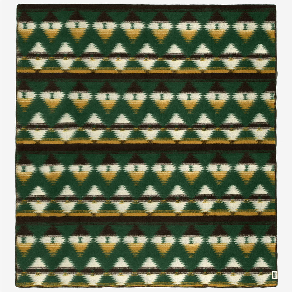 Green Multi-Color Unisex Wool Outdoor Blanket for Comfort 02