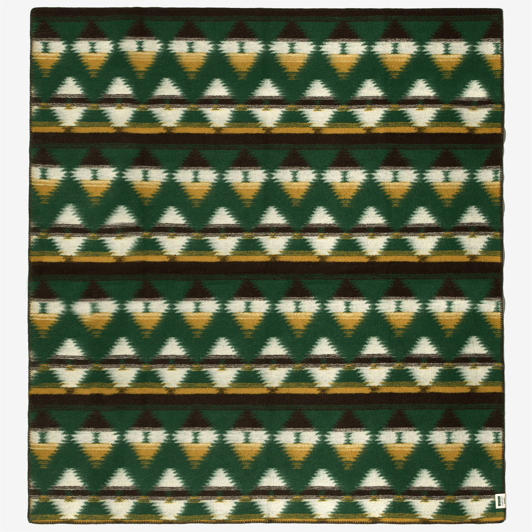 Green Multi-Color Unisex Wool Outdoor Blanket for Comfort main