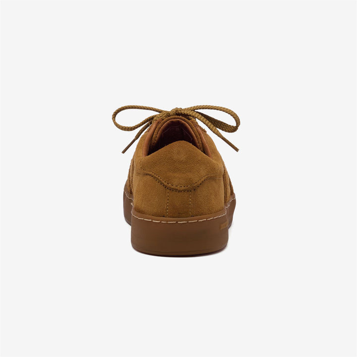 Baskets basses en cuir orange pour homme avec col rembourré 5