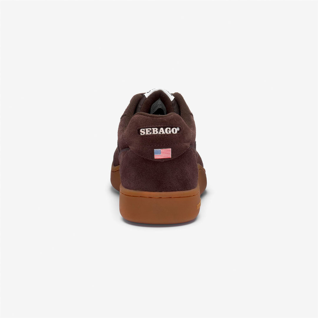 Brown Unisex Low Cut Retro Suede Sneakers main