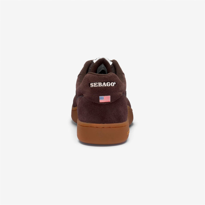Brown Unisex Low Cut Retro Suede Sneakers 5