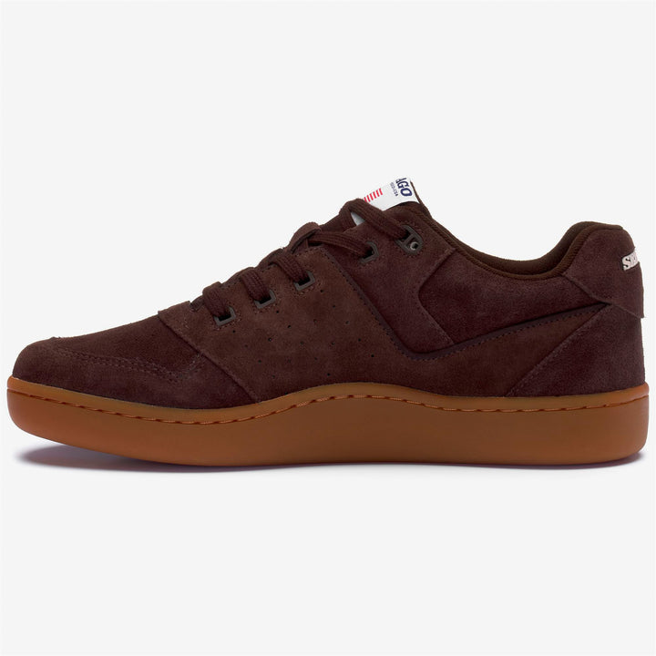 Brown Unisex Low Cut Retro Suede Sneakers 3