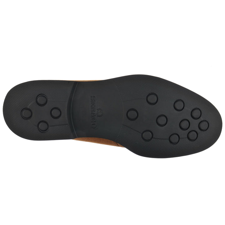 Cognacbraune Herren Business Schnürhalbschuhe aus Leder 2