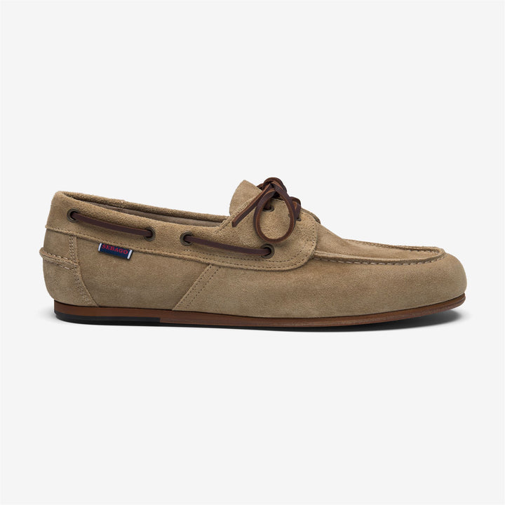 Beige Herren-Mokassin-Bootsschuhe für den Yachtsport 1