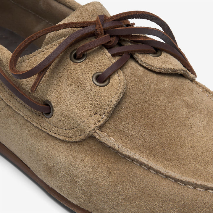 Beige Herren-Mokassin-Bootsschuhe für den Yachtsport 6