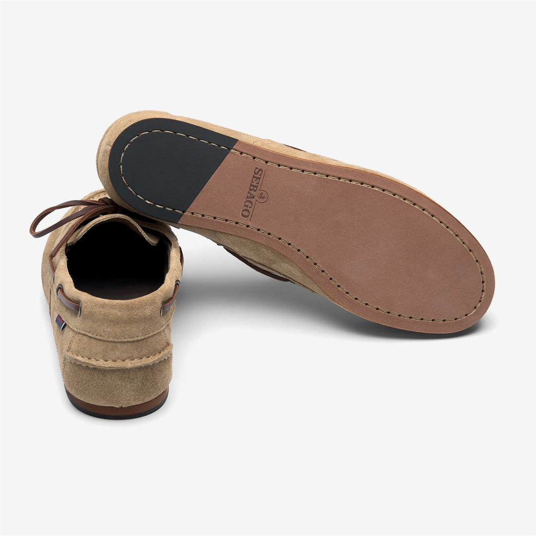 Mocassins beiges pour homme, chaussures bateau pour la voile main