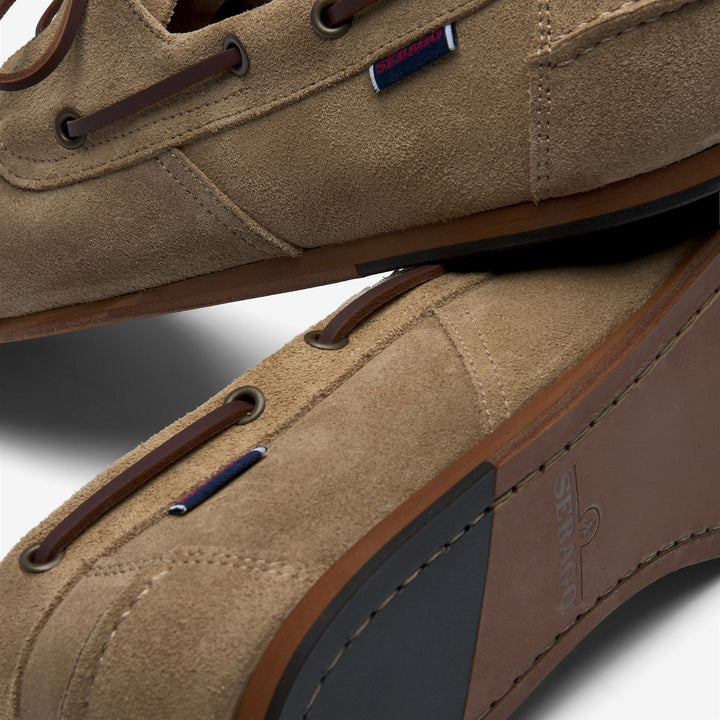 Beige Herren-Mokassin-Bootsschuhe für den Yachtsport 5