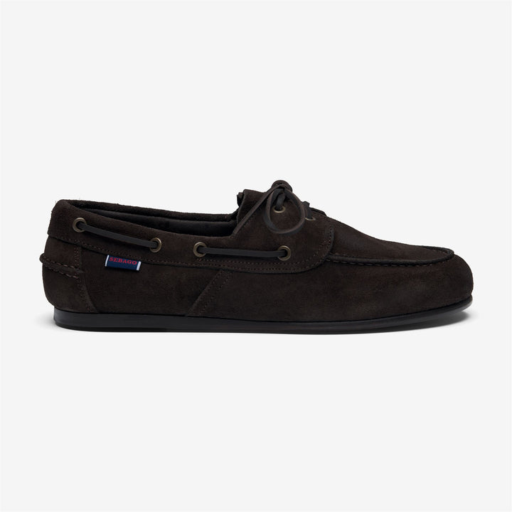 Brown Men's Yachting Moccasin Boat Shoes with Leather Sole 1