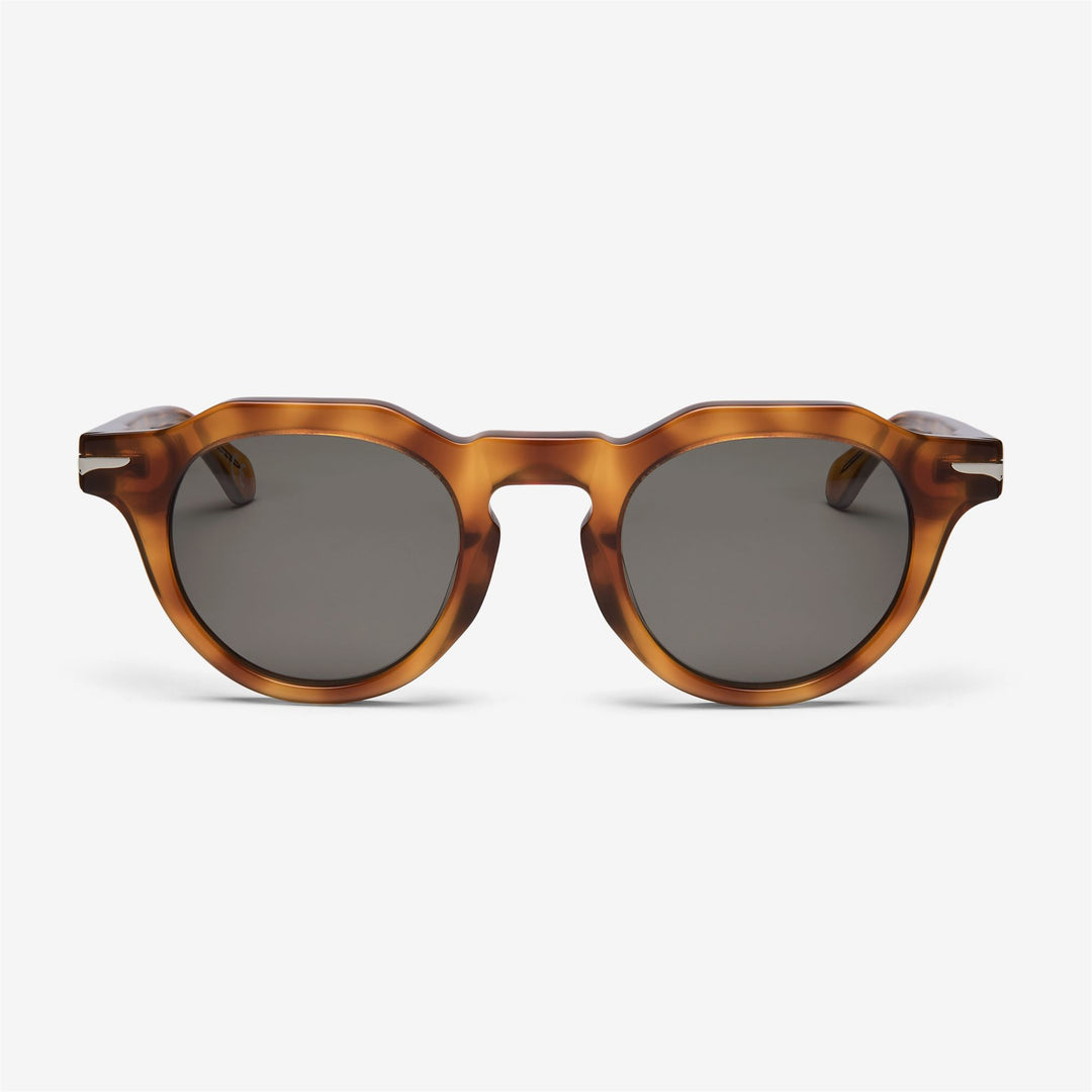 Orangefarbene, funktionelle Unisex-Sonnenbrille mit Acetatrahmen main