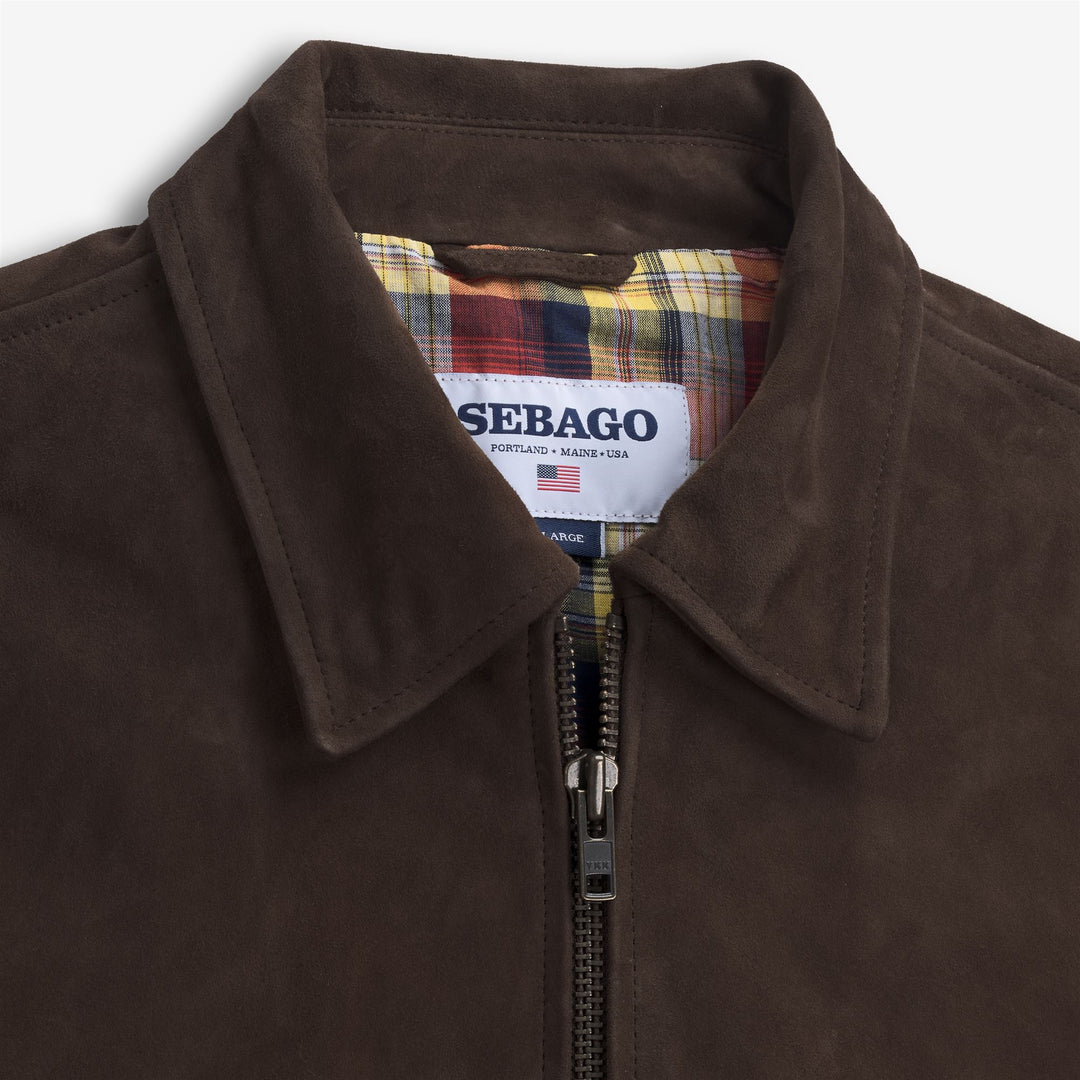 Black coffee Unisex Leather Bomber Jacket with Madras Lining main