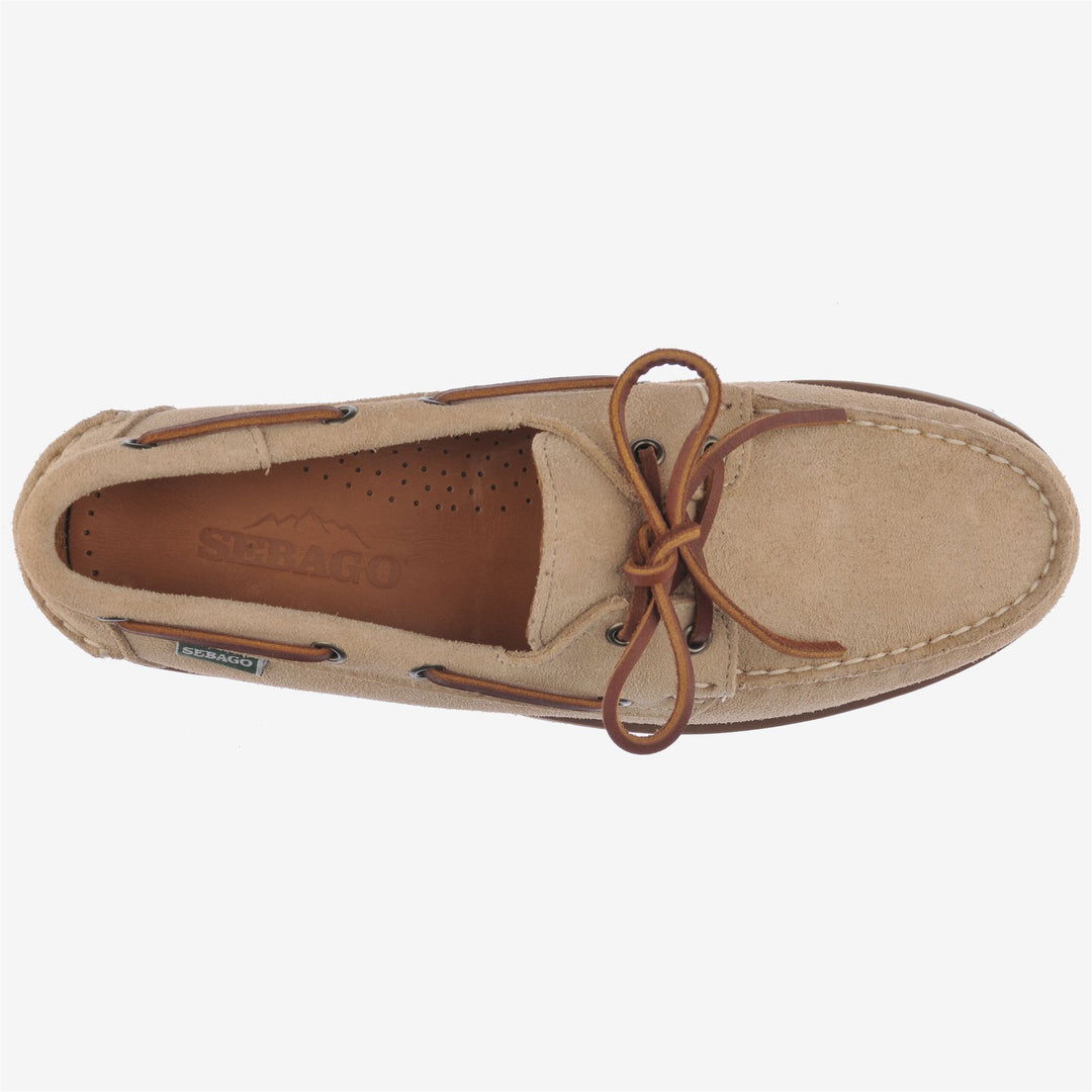 Beige Men's Suede Moccasin with Weather-Resistant Sole main