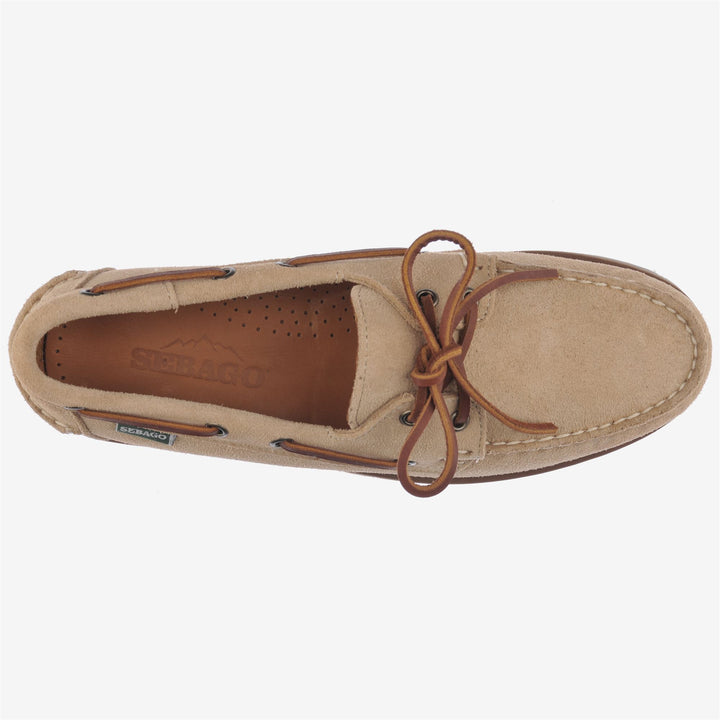 Beige Men's Suede Moccasin with Weather-Resistant Sole 4
