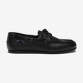 Docksides_WOMAN_OWEN TUMBLED WOMAN_Mocassin_Black - Commercial 1