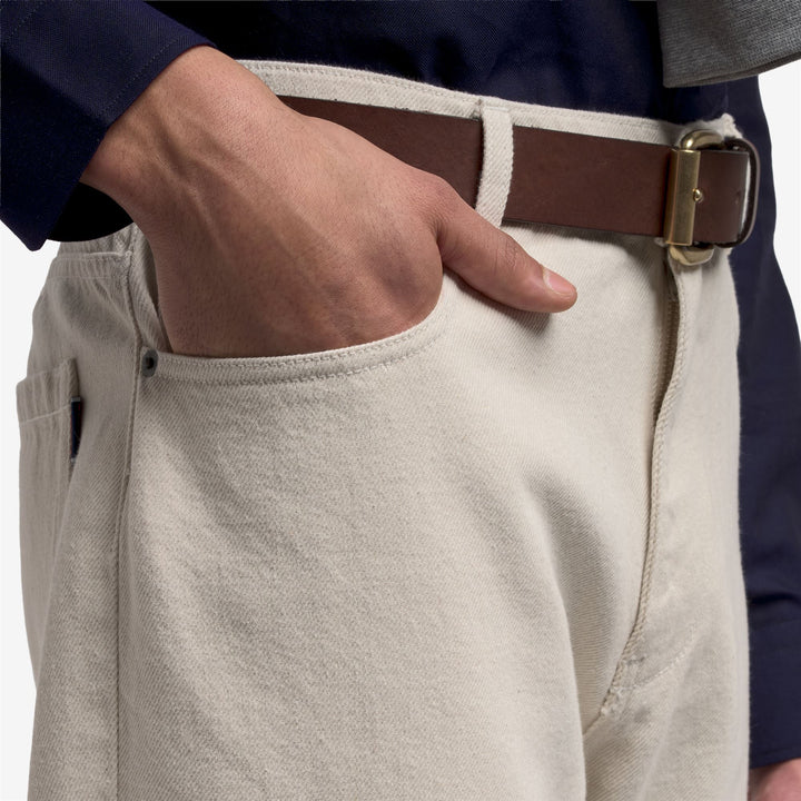 Beige Men's 5-Pocket Leisure Pants 6
