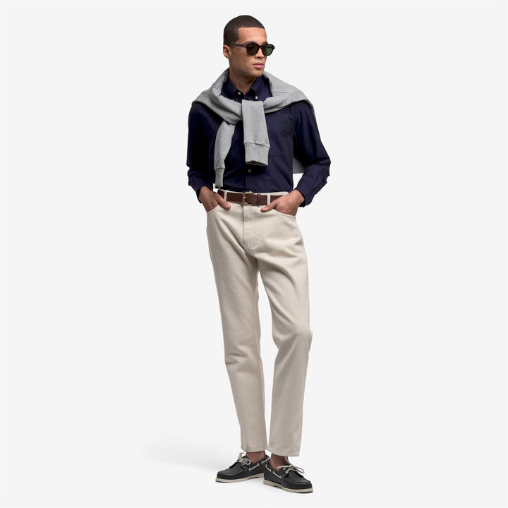 Beige Men's 5-Pocket Leisure Pants 4