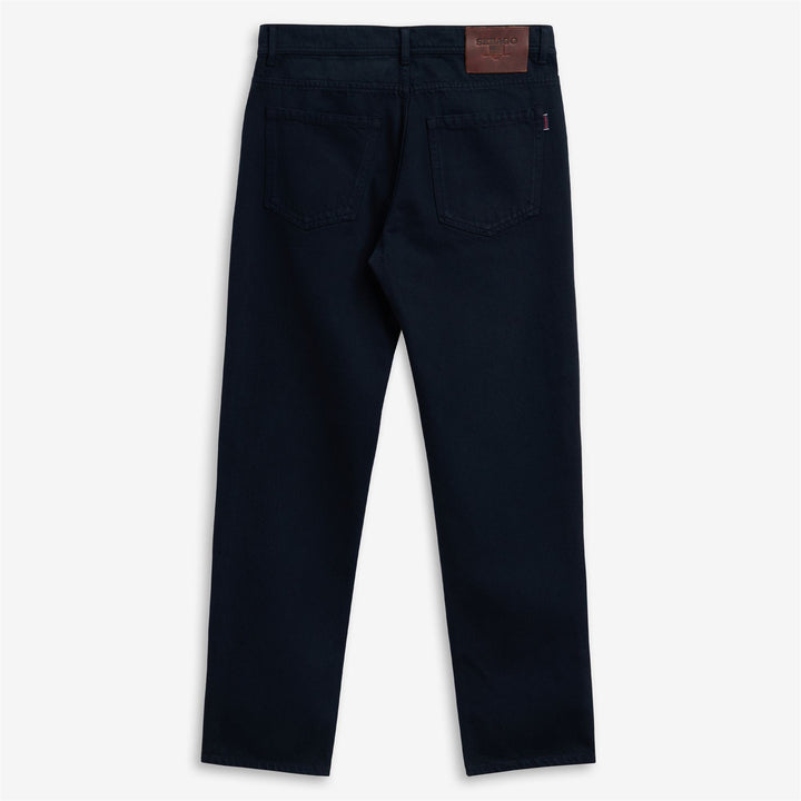 Dunkelblaue Herren-Freizeithose mit 5 Taschen 2